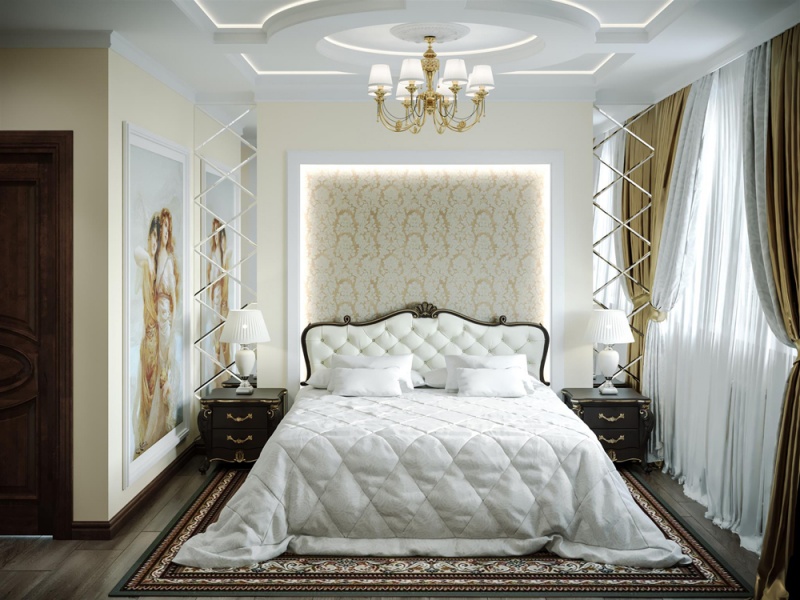 Дизайн-проект спальни в современной классике от дизайн-студии Артпланнер