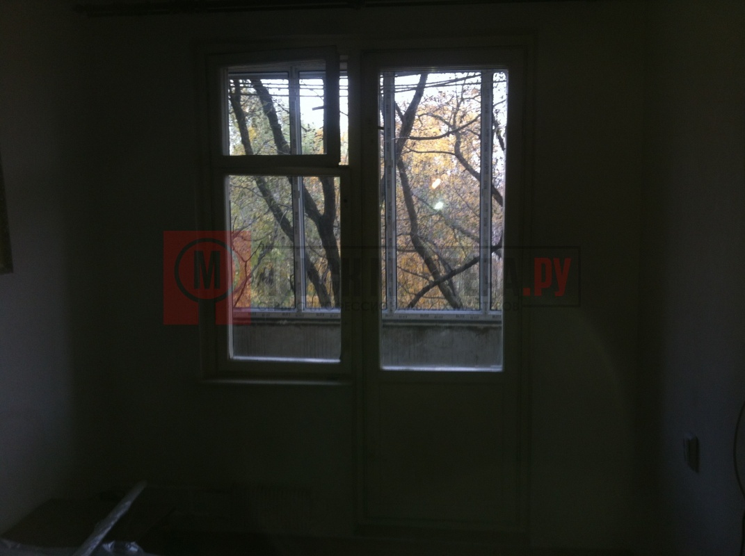 Остекление лоджии ПВХ + Балконная дверь с окном + откосы