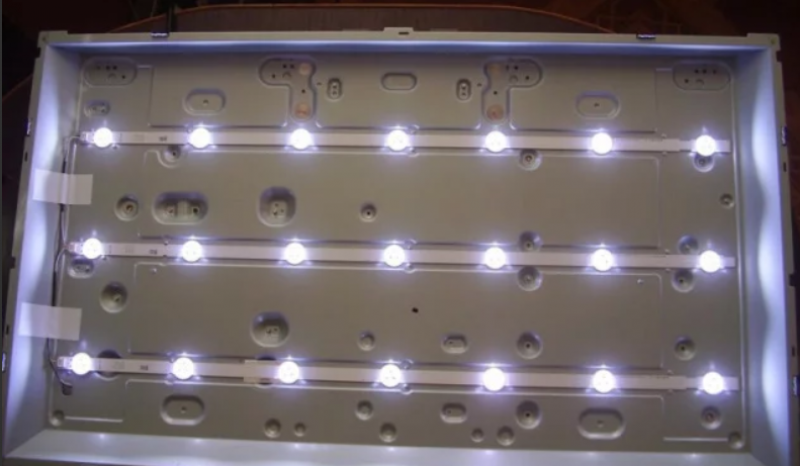 Ремонт телевизоров LG замена ламп подсветки панели 