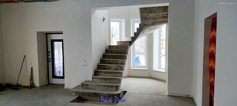 Монолитные лестницы и изделия из бетона